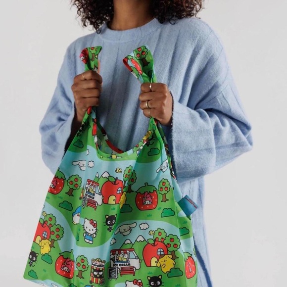Hello Kitty and Friends Scene Standard Size Baggu Reusable Bag NWOT - Picture 4 of 6